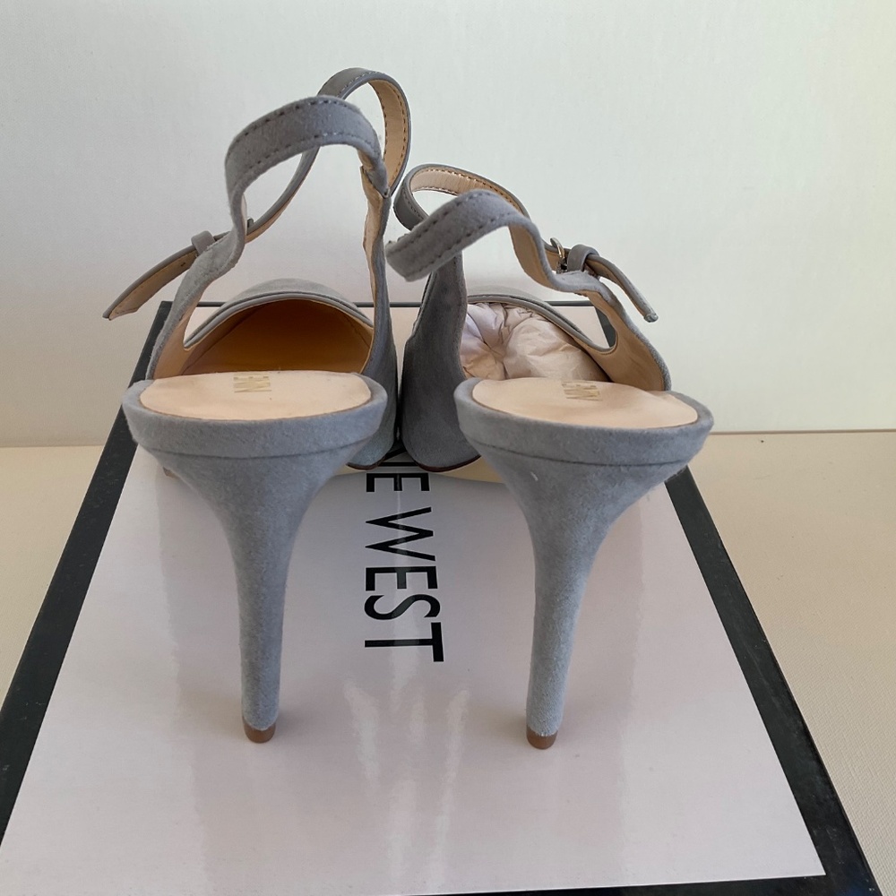 SALE ‼️NINE WEST WOMENS HEDONNA CLASSIC SLING BACK HEELS  PUMPS DRESS OFFICE 8.5 - Picture 5 of 9